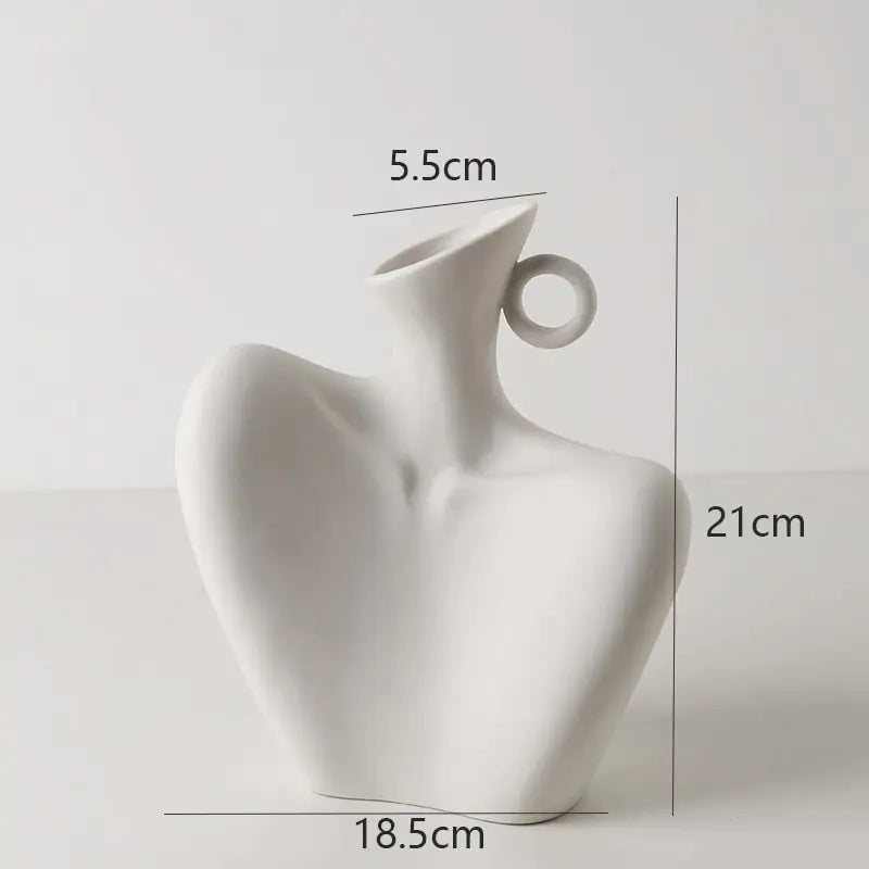 Luxury Ceramic Body Sculpture Vases