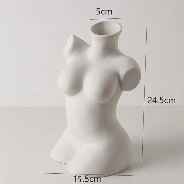 Luxury Ceramic Body Sculpture Vases