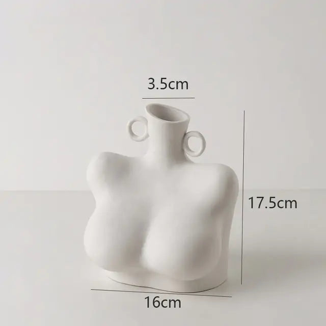 Luxury Ceramic Body Sculpture Vases