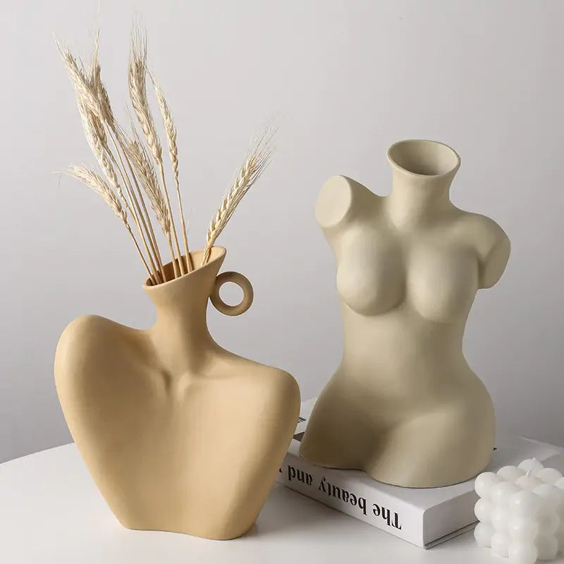 Luxury Ceramic Body Sculpture Vases